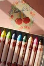 Load image into Gallery viewer, crayons bees wax 10 pcs - cherry bow