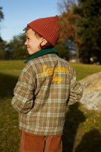 將圖片載入圖庫檢視器 BOYS LEGENDARY BOY EMBROIDERED WOOL CHECKS JACKET WITH SHERPA COLLAR