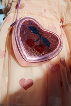 Load image into Gallery viewer, tut heart sequin bag - rose