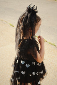 halloween princess crown - black