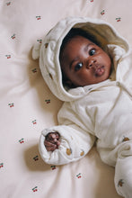 Load image into Gallery viewer, newborn onesie with hood - lemon