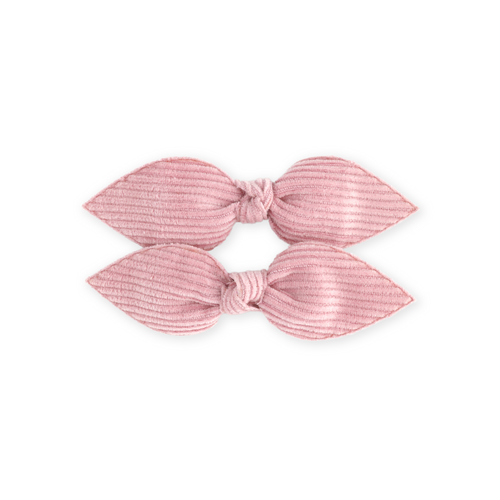 BUNNY PIGTAIL SET // MULBERRY CORDUROY