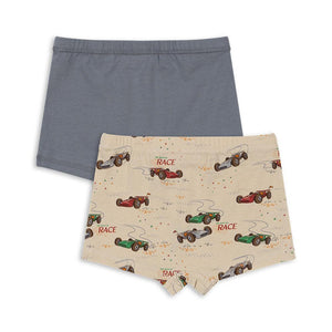 basic 2 pack boy boxers gots - tradewinds / grand prix