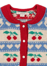 Load image into Gallery viewer, belou knit cardigan - cherry stripe