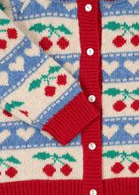 Load image into Gallery viewer, belou knit cardigan - cherry stripe