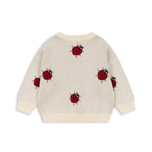 lapis knit blouse - ladybug