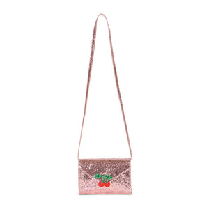 love letter bag - pink glitter