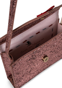 love letter bag - pink glitter