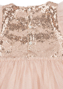 mei dress - gold blush