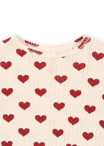 minnie blouse gots - amour rouge