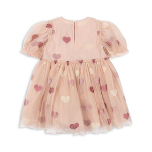 tullie dress - heart rose glitter