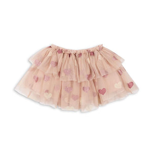 tullie skirt - heart rose glitter