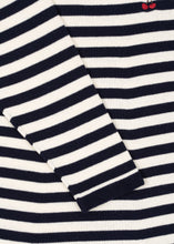 Load image into Gallery viewer, venton knit dress gots - navy stripe