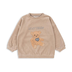 wally sweat shirt gots - oxford tan