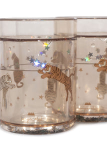 2 pack glitter cups - roar