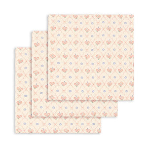 3 pack muslin cloth gots - fleur decor