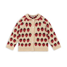 Load image into Gallery viewer, belou knit collar cardigan - strawberry