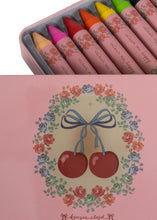 Load image into Gallery viewer, crayons bees wax 10 pcs - cherry bow