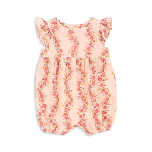 coco frill romper gots- floria pink