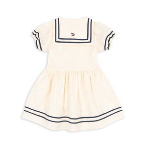allie sailor dress gots - optic white