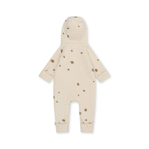 newborn onesie with hood - lemon