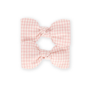 PETITE PIGTAIL SET // ROSEY GINGHAM