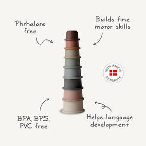 Stacking Cups Toy | Made in Denmark (Petal)