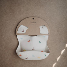 Load image into Gallery viewer, Silicone Baby Bib (Dinosaurs)