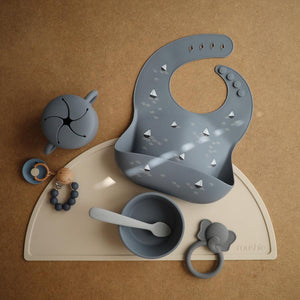 Silicone Baby Bib (Boats)