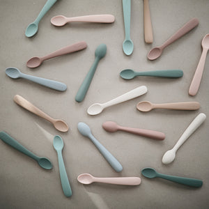 Silicone Feeding Spoons (Blush/Shifting Sand) 2-Pack