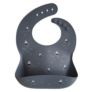 Silicone Baby Bib (Boats)