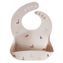 Load image into Gallery viewer, Silicone Baby Bib (Dinosaurs)