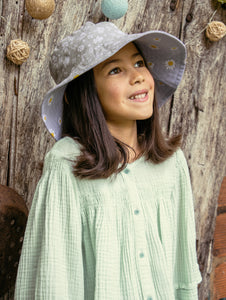 Daisy Reversible Sun Hat  3-6 Years