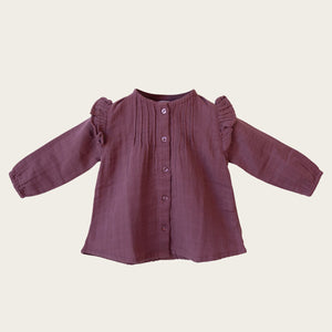 Organic Cotton Muslin Pippa Top - Tulipwood