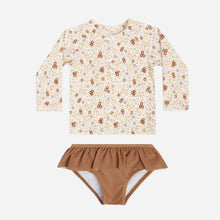 Load image into Gallery viewer, rashguard girls set || flower field