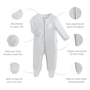 Zip-Up Sleepsuit - Stardust (4423112949822)